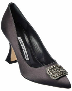 Buy ๐ Manolo Blahnik Floritanuhi 90 Satin Pump for ๐ฉ women ๐
