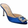 Outlet 🔔 Manolo Blahnik Hangisimu 70 Satin Pump for 👩 women 👏