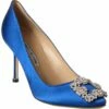 Discount ⌛ Manolo Blahnik Hangisi 90 Satin Pump for 👩 women 🧨