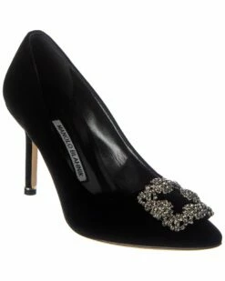 Best reviews of 😍 Manolo Blahnik Hangisi 90 Velvet Pump for 👩 women 😍