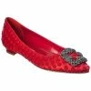 Cheap 🔔 Manolo Blahnik Hangisi Satin Flat for 👩 women ⌛