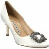 Discount 🎁 Manolo Blahnik Hangisi 70 Satin Pump for 👩 women 🧨