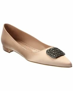 Brand new 🌟 Manolo Blahnik Floritanu Satin Flat for 👩 women 👏