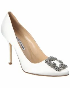 Flash Sale 🎉 Manolo Blahnik Hangisi 105 Satin Pump for 👩 women ✔️