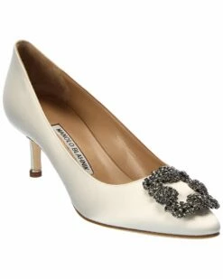 Wholesale ⌛ Manolo Blahnik Hangisi 50 Satin Pump for 👩 women ❤️