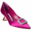 Outlet 🤩 Manolo Blahnik Fabeta 55 Satin Pump for 👩 women 🎉