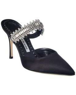 Outlet 😍 Manolo Blahnik Lutara 90 Satin Pump for 👩 women 😉