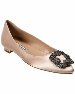 Best reviews of 🎁 Manolo Blahnik Hangisi Satin Flat for 👩 women ✨