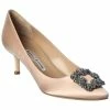 Top 10 🔥 Manolo Blahnik Hangisi 50 Satin Pump for 👩 women ⭐
