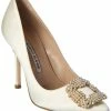 Outlet ⭐ Manolo Blahnik Hangisi 105 Satin Pump for 👩 women 🥰