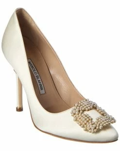 Outlet โญ Manolo Blahnik Hangisi 105 Satin Pump for ๐ฉ women ๐ฅฐ