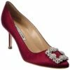 Discount 👍 Manolo Blahnik Hangisi 70 Satin Pump for 👩 women 🔥