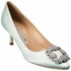 Best deal 🎉 Manolo Blahnik Hangisi 50 Satin Pump for 👩 women ✨