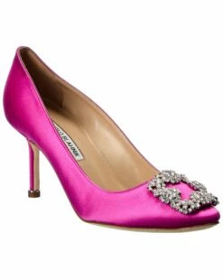 Outlet ๐ Manolo Blahnik Hangisi 70 Satin Pump for ๐ฉ women ๐ฏ