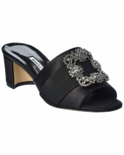 Outlet ✔️ Manolo Blahnik Martanew 50 Satin 🩴 Sandal for 👩 women ✨