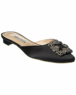 Top 10 🤩 Manolo Blahnik Hangisimu Satin Flat for 👩 women 🤩