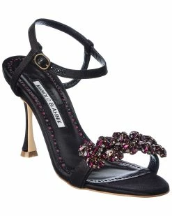 Manolo Blahnik Shop 32 New 🎉 Manolo Blahnik Finah 90 Satin 🩴 Sandal for 👩 women 🥰