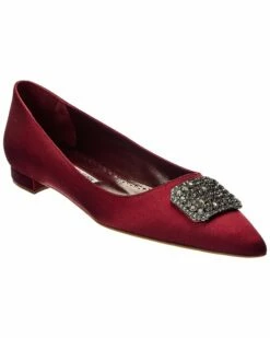 Wholesale 🔥 Manolo Blahnik Floritanu Satin Flat for 👩 women 🌟