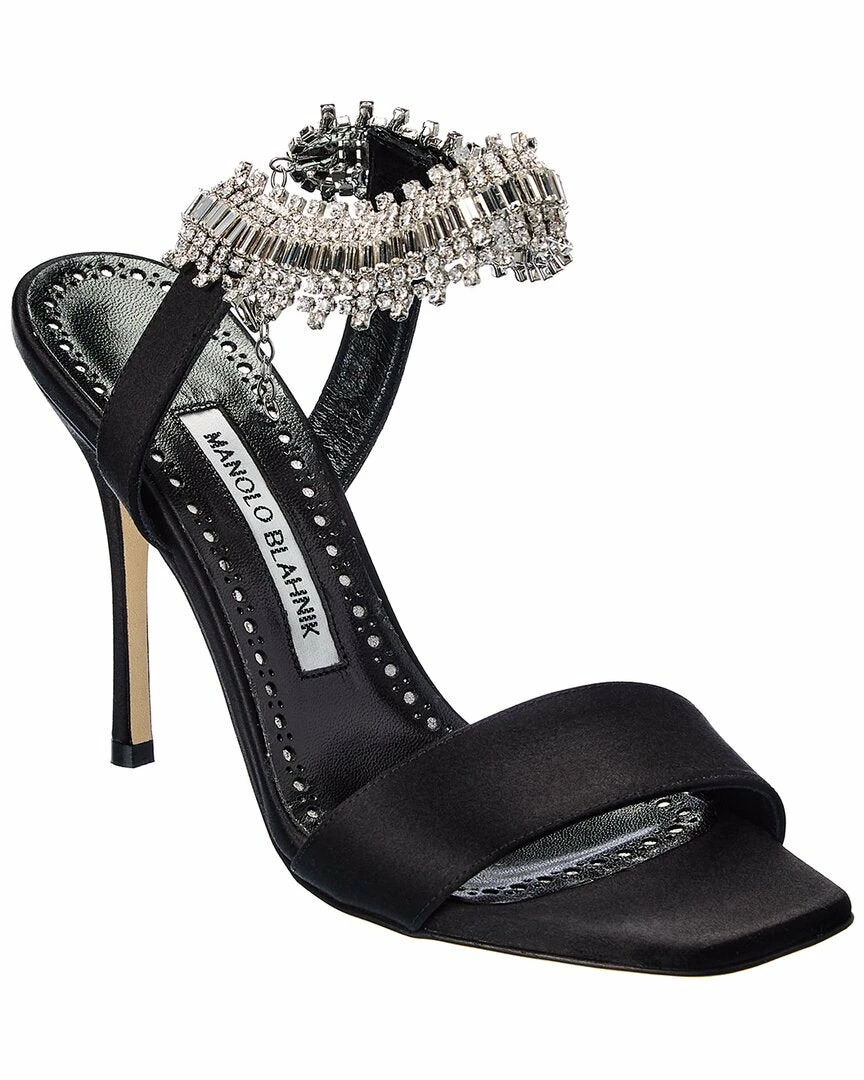 New ๐งจ Manolo Blahnik Parinasan 115 Satin ๐ฉด Sandal for ๐ฉ women โค๏ธ 1 New ๐งจ Manolo Blahnik Parinasan 115 Satin ๐ฉด Sandal for ๐ฉ women โค๏ธ