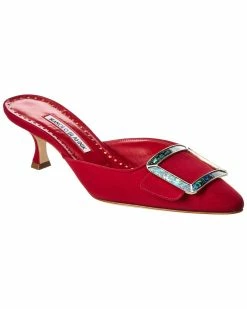 Cheapest ๐คฉ Manolo Blahnik Maysale 50 Silk Pump for ๐ฉ women โญ