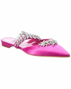 Deals 🌟 Manolo Blahnik Lurum Satin Flat for 👩 women 🎁