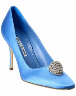 Outlet ๐ Manolo Blahnik Elbolita 90 Satin Pump for ๐ฉ women ๐