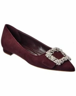 Outlet ๐ Manolo Blahnik Maysale Suede Flat for ๐ฉ women โจ