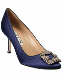 Hot Sale 😍 Manolo Blahnik Hangisi 70 Satin Pump for 👩 women 🥰