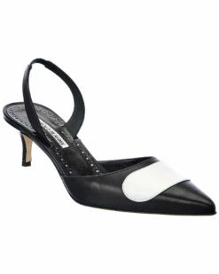 Buy โ๏ธ Manolo Blahnik Scusli 50 Leather Slingback Pump for ๐ฉ women ๐ฅฐ