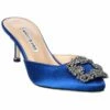 Flash Sale 😍 Manolo Blahnik Hangisimu 50 Satin Pump for 👩 women 😀