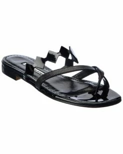 Cheap 😍 Manolo Blahnik Sulafa Leather 🩴 Sandal for 👩 women 👏