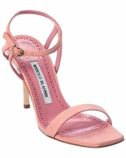 Flash Sale ⌛ Manolo Blahnik Elvira 60 Suede 🩴 Sandal for 👩 women ⭐