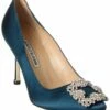 Cheap 🧨 Manolo Blahnik Hangisi 90 Satin Pump for 👩 women 🔥