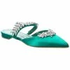 Outlet ⌛ Manolo Blahnik Lurum Satin Flat for 👩 women 🔔