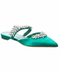 Manolo Blahnik Shop 61 Outlet ⌛ Manolo Blahnik Lurum Satin Flat for 👩 women 🔔