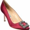 Best Pirce 🥰 Manolo Blahnik Hangisi 70 Satin Pump for 👩 women ⌛