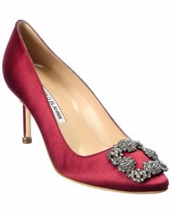 Best Pirce 🥰 Manolo Blahnik Hangisi 70 Satin Pump for 👩 women ⌛
