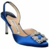 Cheap 🤩 Manolo Blahnik Hangisisli 70 Satin Slingback Pump for 👩 women 🎁