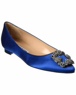 Outlet โจ Manolo Blahnik Hangisi Satin Flat for ๐ฉ women ๐ฏ