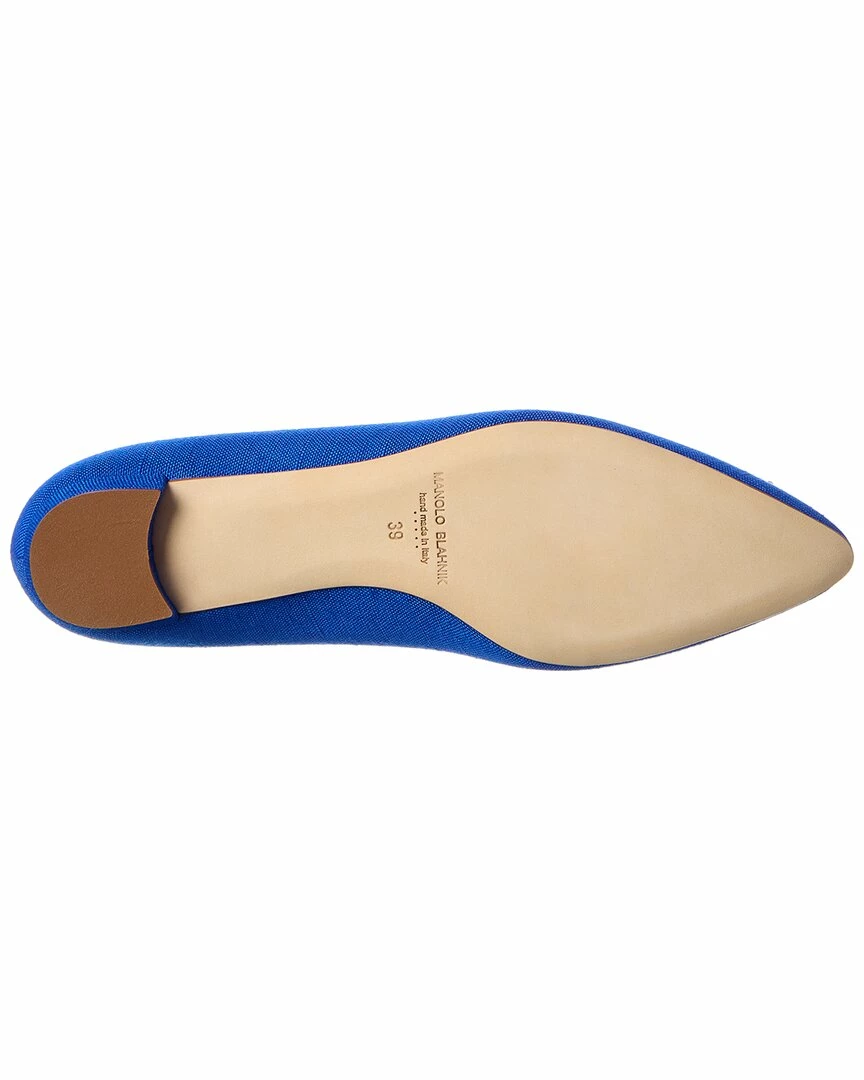 Cheapest ๐ฏ Manolo Blahnik Hangisi Linen Flat for ๐ฉ women ๐ 4 Cheapest ๐ฏ Manolo Blahnik Hangisi Linen Flat for ๐ฉ women ๐ - Image 4