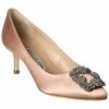 Flash Sale 😀 Manolo Blahnik Hangisi 50 Satin Pump for 👩 women 👍