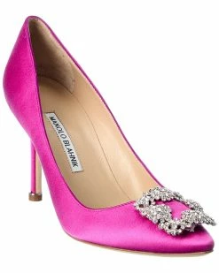 Cheapest ๐คฉ Manolo Blahnik Hangisi 90 Satin Pump for ๐ฉ women ๐