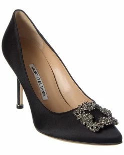 Deals 🌟 Manolo Blahnik Hangisi 90 Satin Pump for 👩 women 🛒