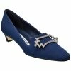 Cheapest 🌟 Manolo Blahnik Ansulialo 30 Silk Pump for 👩 women 🎉