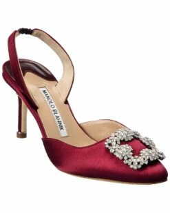 Wholesale 🔔 Manolo Blahnik Hangisisli 70 Satin Slingback Pump for 👩 women 🛒