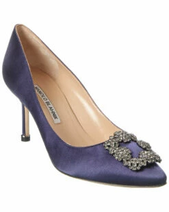 Flash Sale 🔥 Manolo Blahnik Hangisi 70 Satin Pump for 👩 women ⭐