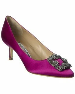 Top 10 😀 Manolo Blahnik Hangisi 50 Satin Pump for 👩 women 🔥
