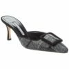 Deals ✔️ Manolo Blahnik Maysale 70 Wool & Suede Pump for 👩 women 🎁
