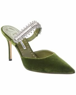 Manolo Blahnik Shop 34 Discount 🎉 Manolo Blahnik Lutara 90 Velvet Pump for 👩 women 🛒