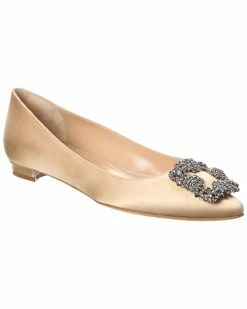 Brand new 😍 Manolo Blahnik Hangisi Satin Flat for 👩 women 👏